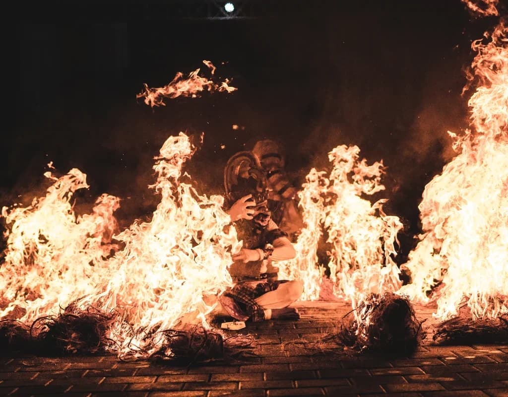 Fire Kecak Dance Pandawa Beach