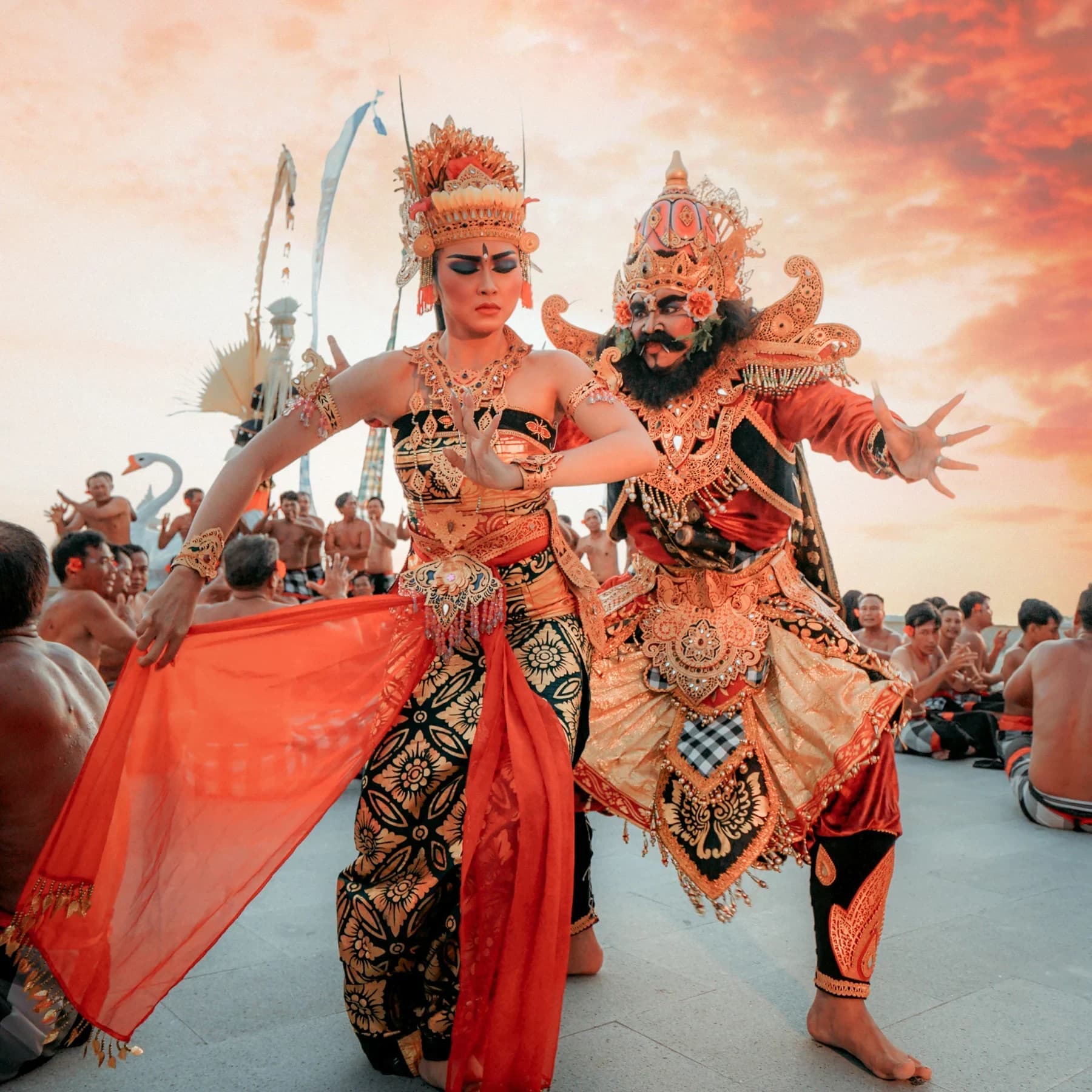 Melasti Beach Kecak Dance Show